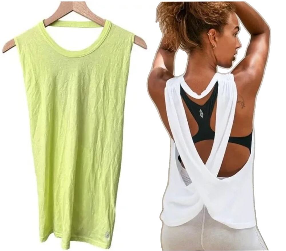 Free People No Sweat Tank In Neon Green New Without Tag Size Small